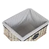 Laundry basket Home ESPRIT White Brown Black Grey Natural wicker Shabby Chic 47 x 35 x 55 cm 5 Pieces