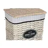 Laundry basket Home ESPRIT White Brown Black Grey Natural wicker Shabby Chic 47 x 35 x 55 cm 5 Pieces