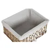 Laundry basket Home ESPRIT White Natural wicker Shabby Chic 47 x 35 x 55 cm 5 Pieces