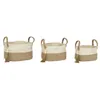 Basket set Home ESPRIT Natural Light brown Jute Modern 41 x 30 x 33 cm (3 Pieces)