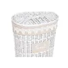 Laundry basket Home ESPRIT White Beige wicker 49 x 36 x 55 cm 3 Pieces