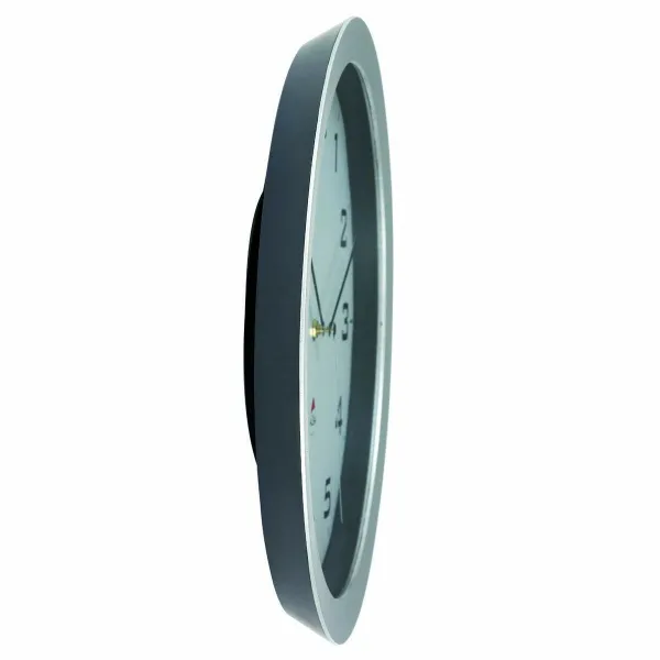 Настенное часы Archivo 2000 Серый Металл Стеклянный Ø 38 cm Белый Круглый