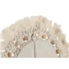 Wall mirror Home ESPRIT White Crystal Macrame Boho 20 x 1 x 20 cm (3 Pieces)