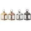 Lantern Home ESPRIT Black Copper Golden Silver Crystal Steel 11 x 11 x 18 cm (4 Units)