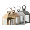 Lantern Home ESPRIT Black Copper Golden Silver Crystal Steel 11 x 11 x 18 cm (4 Units)