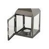 Lantern Home ESPRIT Black Copper Golden Silver Crystal Steel 11 x 11 x 18 cm (4 Units)