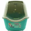 Cat Litter Box Aimé Blue White Plastic