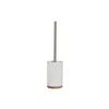 Toilet Brush Home ESPRIT White Silver Natural Resin Bamboo 9 x 9 x 37 cm