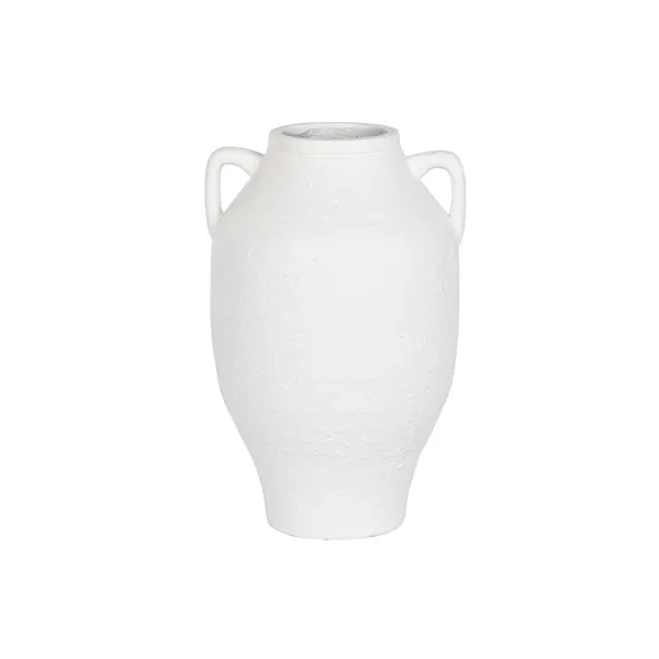 Vase Home ESPRIT White Fibreglass 30 x 30 x 46 cm