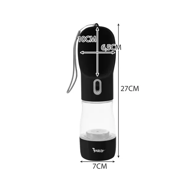 Bottle/bottle with bowl for dog Purlov 21033