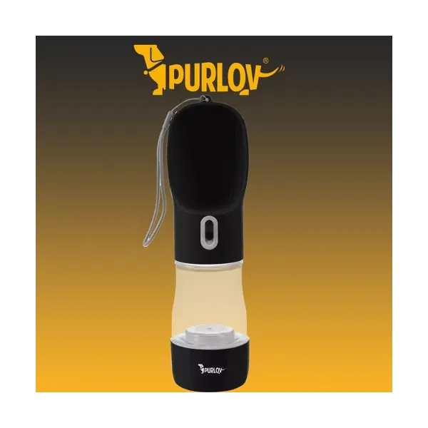 Purlov 21033 Бутылка для собак/поилка с миской