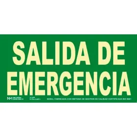 Akrilinių produktų stendas Archivo 2000 "SALIDA DE EMERGENCIA" PVC 32 x 16 cm