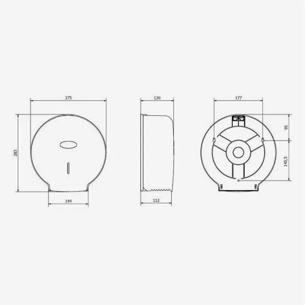 Toilet Roll Holder Tork 28,3 x 12 cm White ABS Plastic