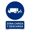 Akrilinių produktų stendas Archivo 2000 "ZONA CARGA Y DESCARGA" polipropileno 32 x 30 cm