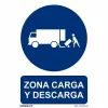 Akrilinių produktų stendas Archivo 2000 "ZONA CARGA Y DESCARGA" polipropileno 32 x 30 cm