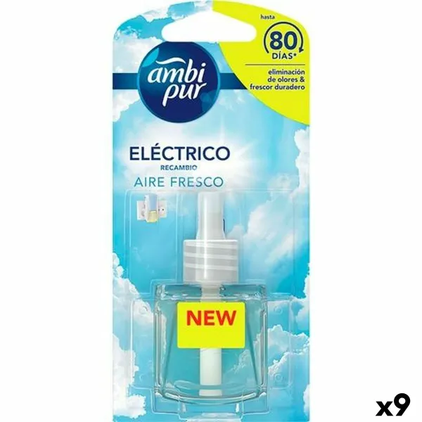 Oro gaiviklio papildymus Ambi Pur AIRE FRESCO Švarus oras 21,5 ml (9 vnt.)