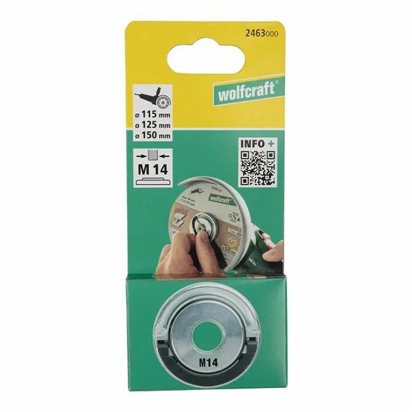 Quick fixing nut for angle grinder Wolfcraft 2463000 Ø 45 mm M14