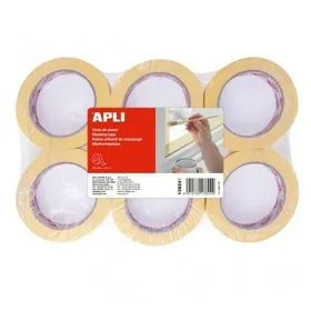 Maskējošā lente Apli Dzeltens 25 mm x 45 m 6 Daudzums (12 gb.)