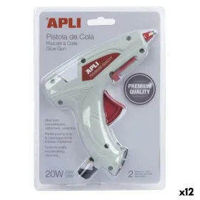 Karstās kausēšanas pistole Apli Balts 20 W (12 gb.)