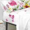 Fitted bottom sheet HappyFriday Cassia Multicolour 140 x 200 x 32 cm 