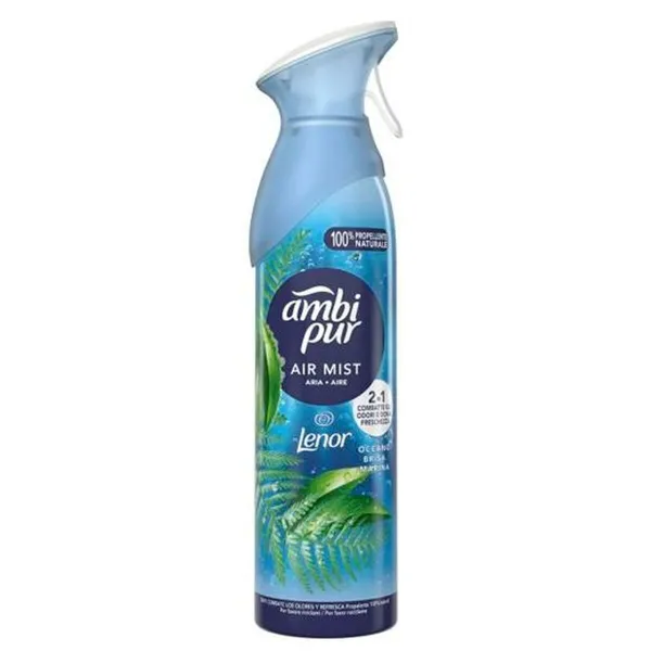 освежитель воздуха-спрей Ambi Pur Морской бриз 185 ml (8 штук)