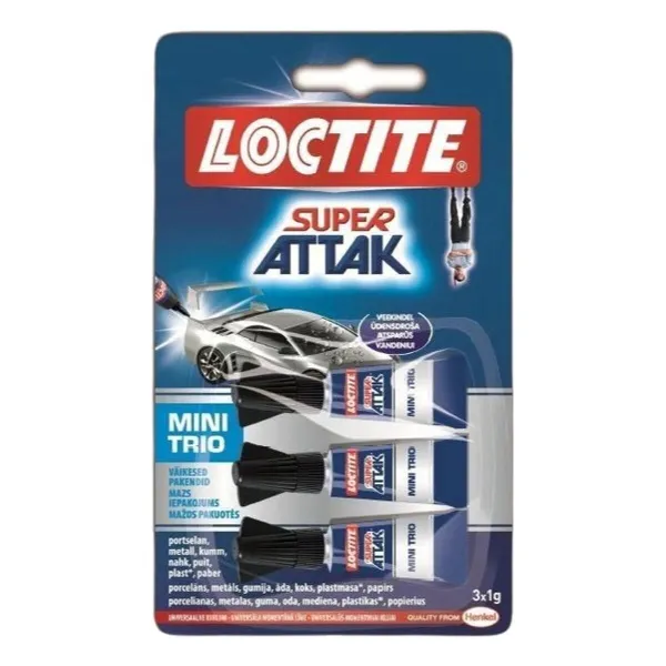 Instant Adhesive Loctite 1 g 3 Pieces (12 Units)