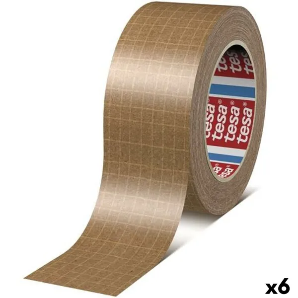 Клейкая лента TESA TESAPACK Коричневый 50 mm x 25 m упаковки (6 штук)