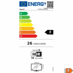 Pelinäyttö HP 64V69AA Quad HD 27