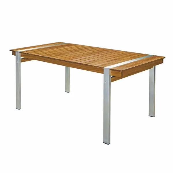 Pusdienu galds Norah 160 x 85 x 74 cm Koks Nerūsējošais tērauds