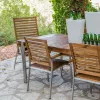 Обеденный стол Norah 160 x 85 x 74 cm Деревянный Нержавеющая сталь