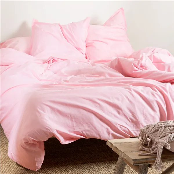 Nordic cover HappyFriday Basic Light Pink 260 x 240 cm