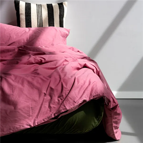 Nordic cover HappyFriday Basic Magenta 200 x 200 cm