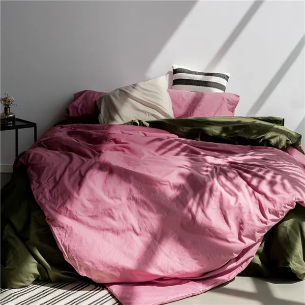 Nordic cover HappyFriday Basic Magenta 200 x 200 cm