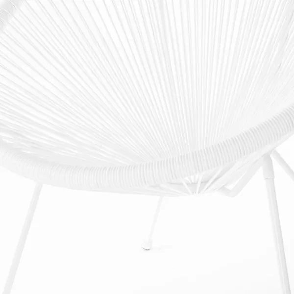 Sodo sofa Acapulco 73 x 80 x 85 cm Balta Rotangas