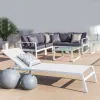 Šezlongas Thais Balta 199 x 61 x 30 cm