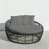 Leżak Dido 160 x 160 x 76 cm Ringjas Must