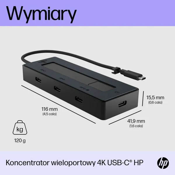 USB-jaotur HP 6G843AA Must 50 W