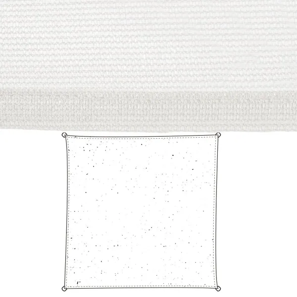 Šešėlinės burės Vela sombreo Balta 5 x 5 m 300 x 300 x 0,5 cm Žaliuzės