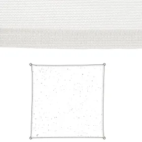 Aurinkosuojat Vela sombreo Valkoinen 3 x 3 m 300 x 300 x 0,5 cm Markiisi