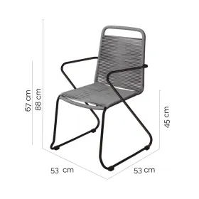 Sodo krėslas Antea 57 x 65,5 x 90 cm Virvė