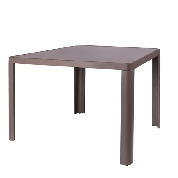 Valgomojo stalas Stella 90 x 90 x 75 cm Pilka Aliuminis