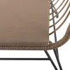 Садовое кресло Ariki 121 x 62 x 76 cm синтетический ротанг Сталь Графитовый