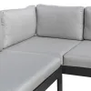 Garden sofa Agnes Graphite 224 x 224 x 65,5 cm Corner
