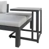 Sodo sofa Agnes Grafito 224 x 224 x 65,5 cm Kampinė spinta