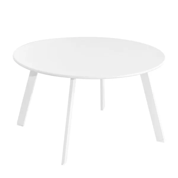 Side table Marzia Steel White 70 x 70 x 40 cm