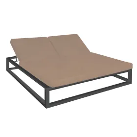 Šezlongas Luana Double Moka 180 x 200 x 43 cm Grafiitinharmaa