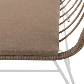Sodo sofa Ariki 121 x 62 x 76 cm sintetinis rotangas Plienas Balta