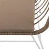 Садовое кресло Ariki 121 x 62 x 76 cm синтетический ротанг Сталь Белый
