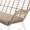 Садовое кресло Ariki 121 x 62 x 76 cm синтетический ротанг Сталь Белый