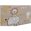 Decorative box Home ESPRIT Multicolour Natural MDF Wood 36 x 21 x 18 cm